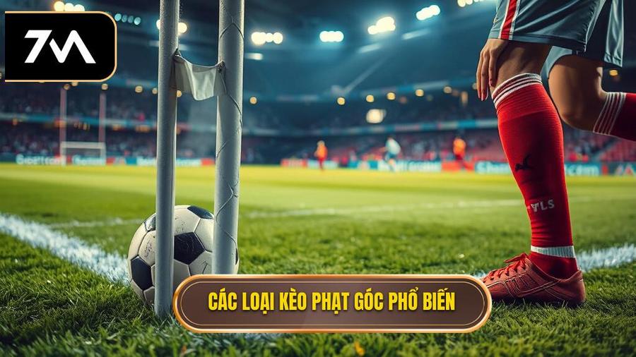 Các loại kèo phạt góc phổ biến hiện nay