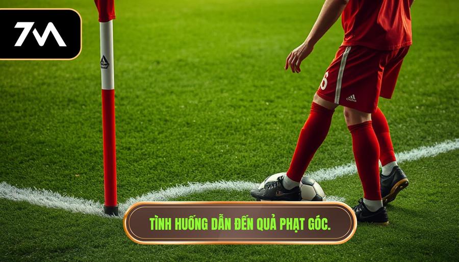 1. Tình huống dẫn đến quả phạt góc.