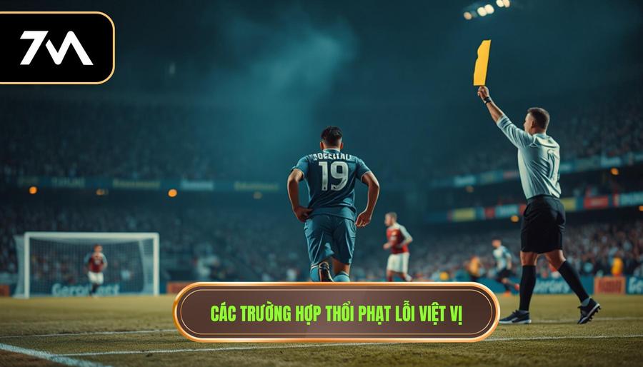 2. Các trường hợp thổi phạt lỗi việt vị