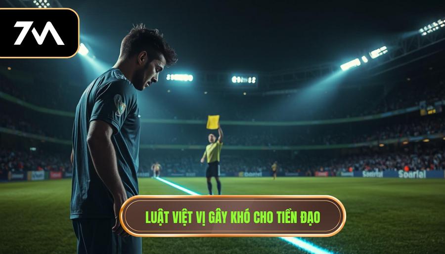 3. Luật việt vị gây khó cho tiền đạo
